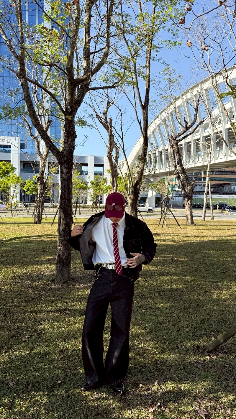 BOXY短寬高磅數滑面短寬素面襯衫6