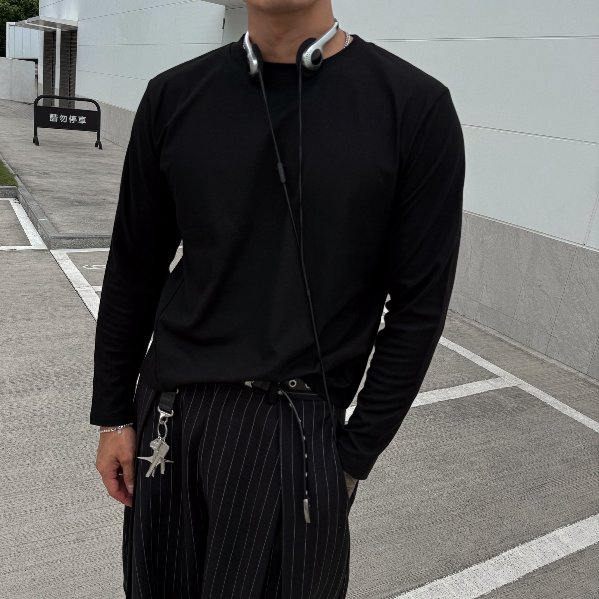 極超彈修身短版長袖基本TEE(可當內搭)2