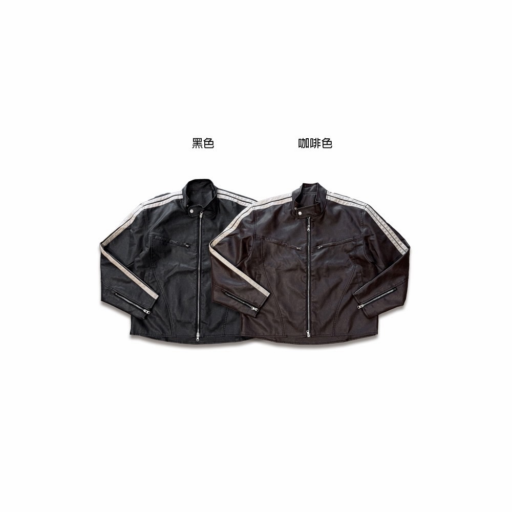 仿舊復古賽車夾克皮外套19