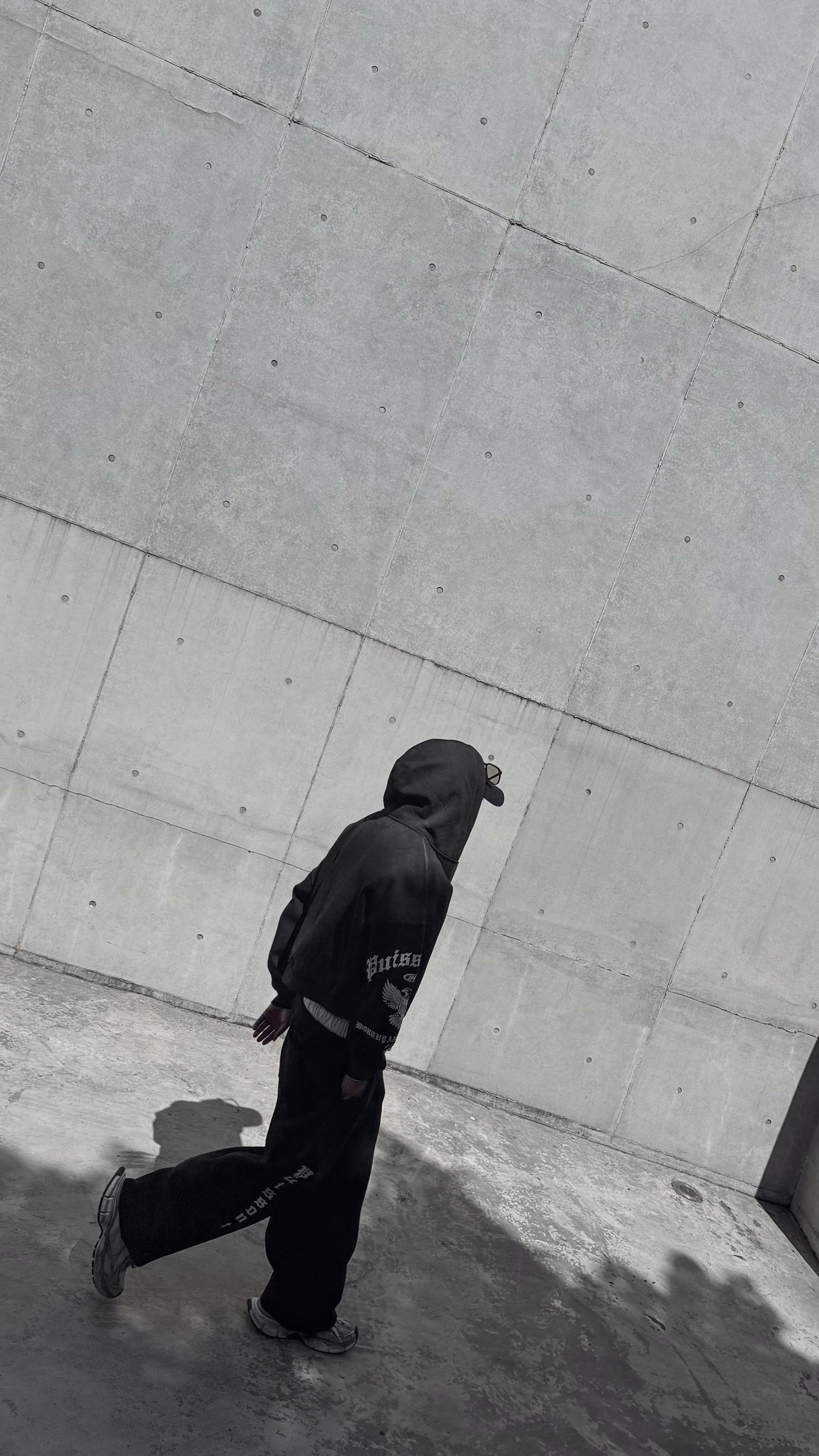 仿舊水洗街頭個性厚磅棉質連帽套裝11