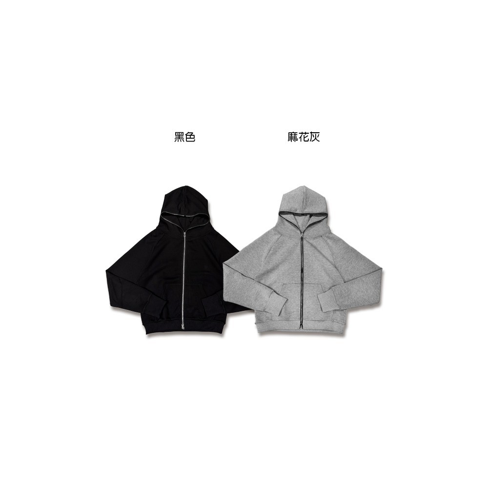 街頭短窄插肩全拉鍊連帽外套3
