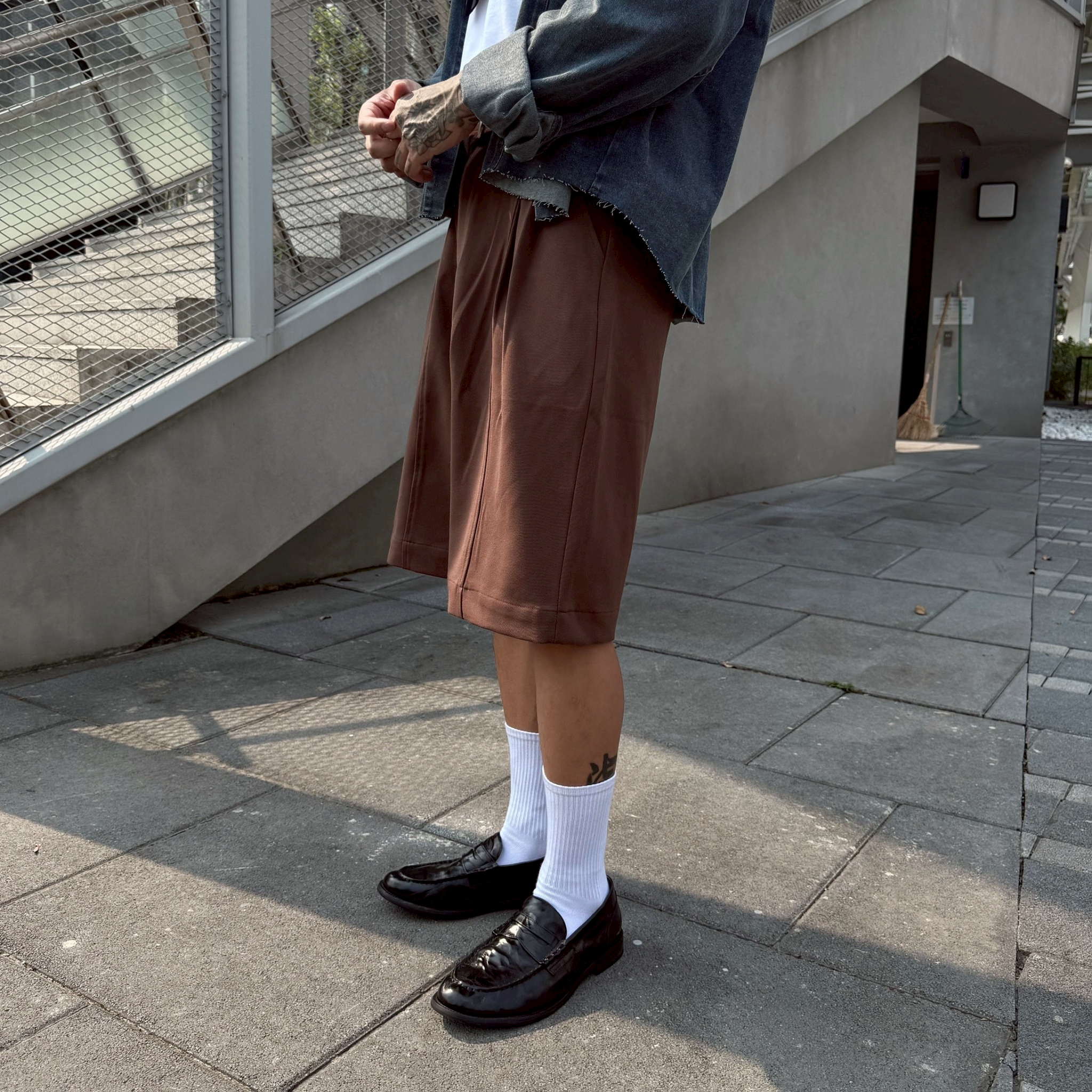 職人剪裁垂墜感七分西裝褲12