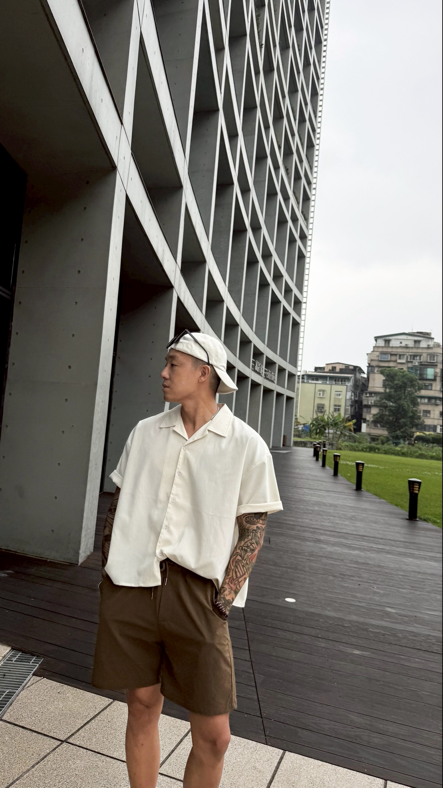 舒適短寬古巴領夏季度假襯衫3