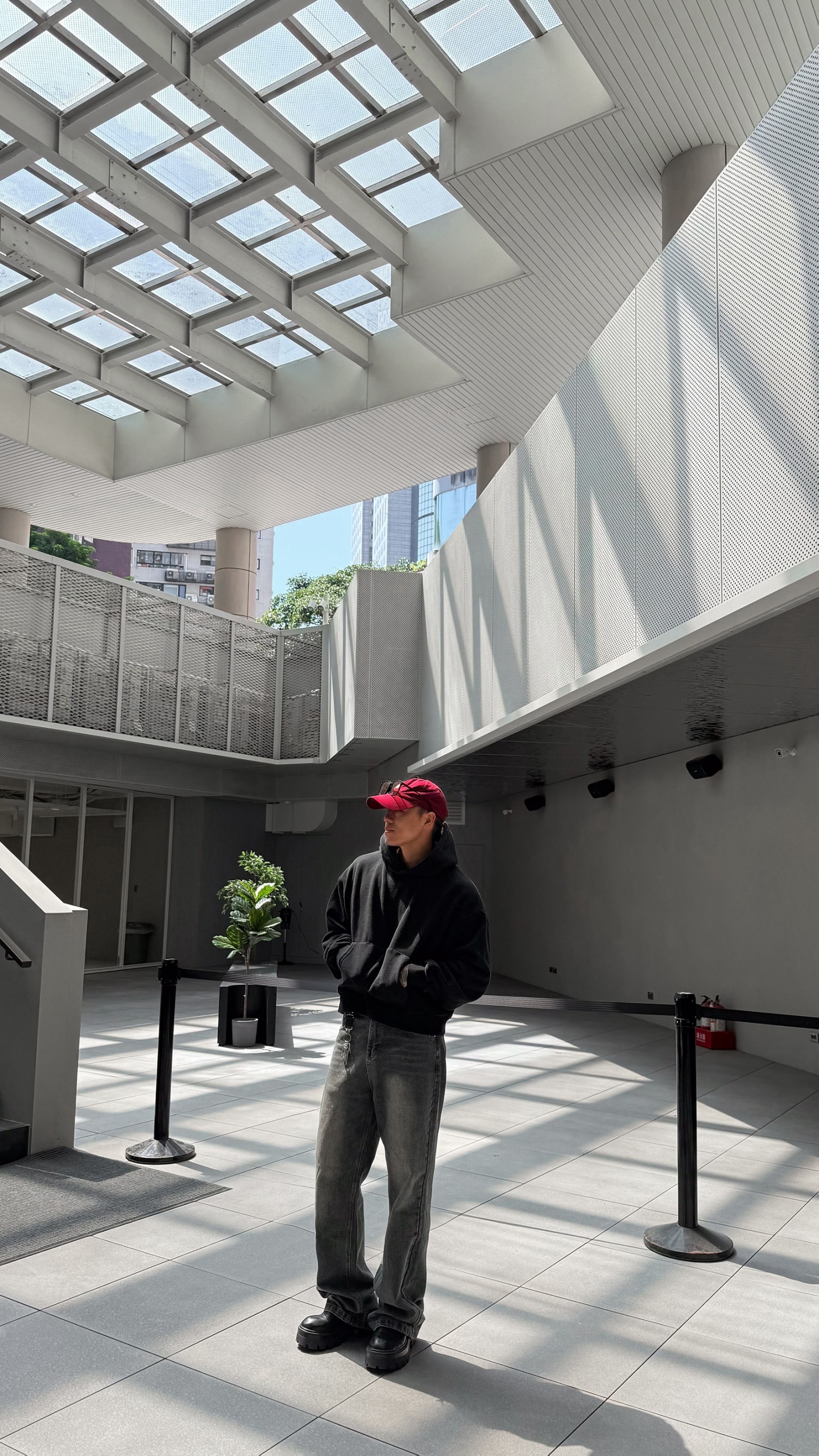 重磅水洗內刷毛連帽TEE6
