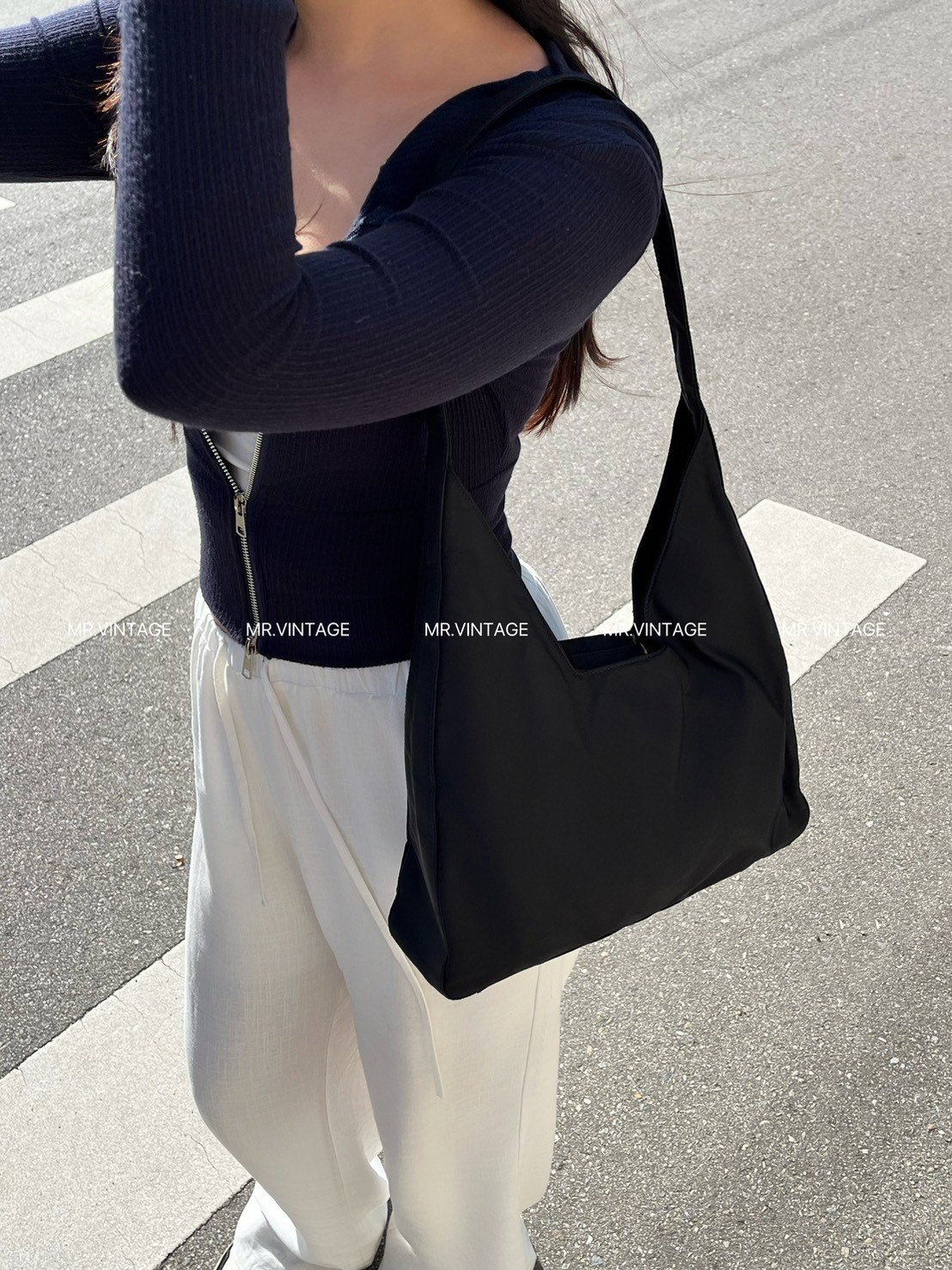 Prada尼龍單肩包1