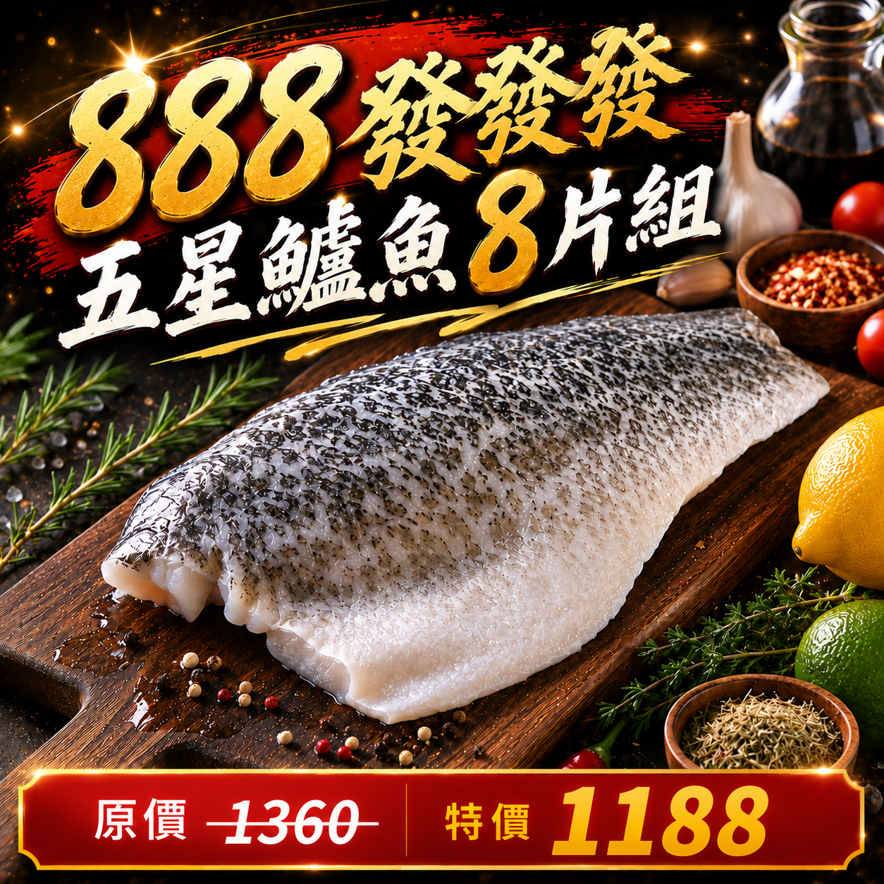 五星鱸魚8片組(200~300g/片)1