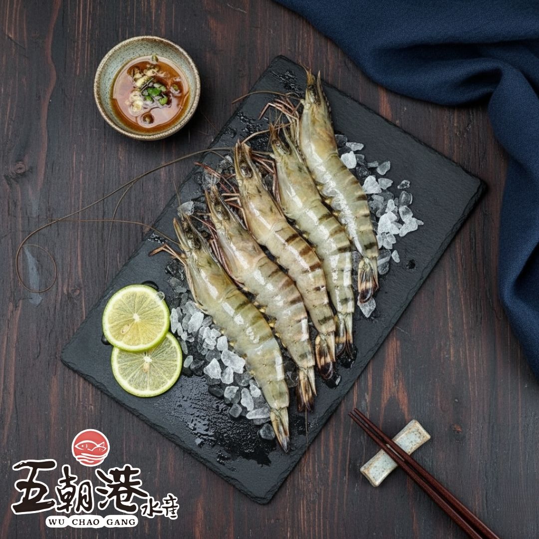 【五朝港水產】南洋活凍8P大草蝦3盒