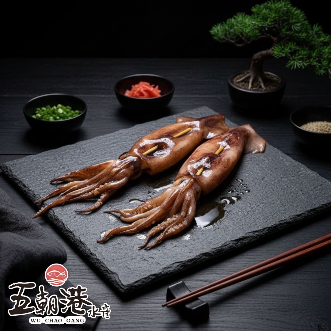 【五朝港水產】阿根廷魷魚串(300g/串)