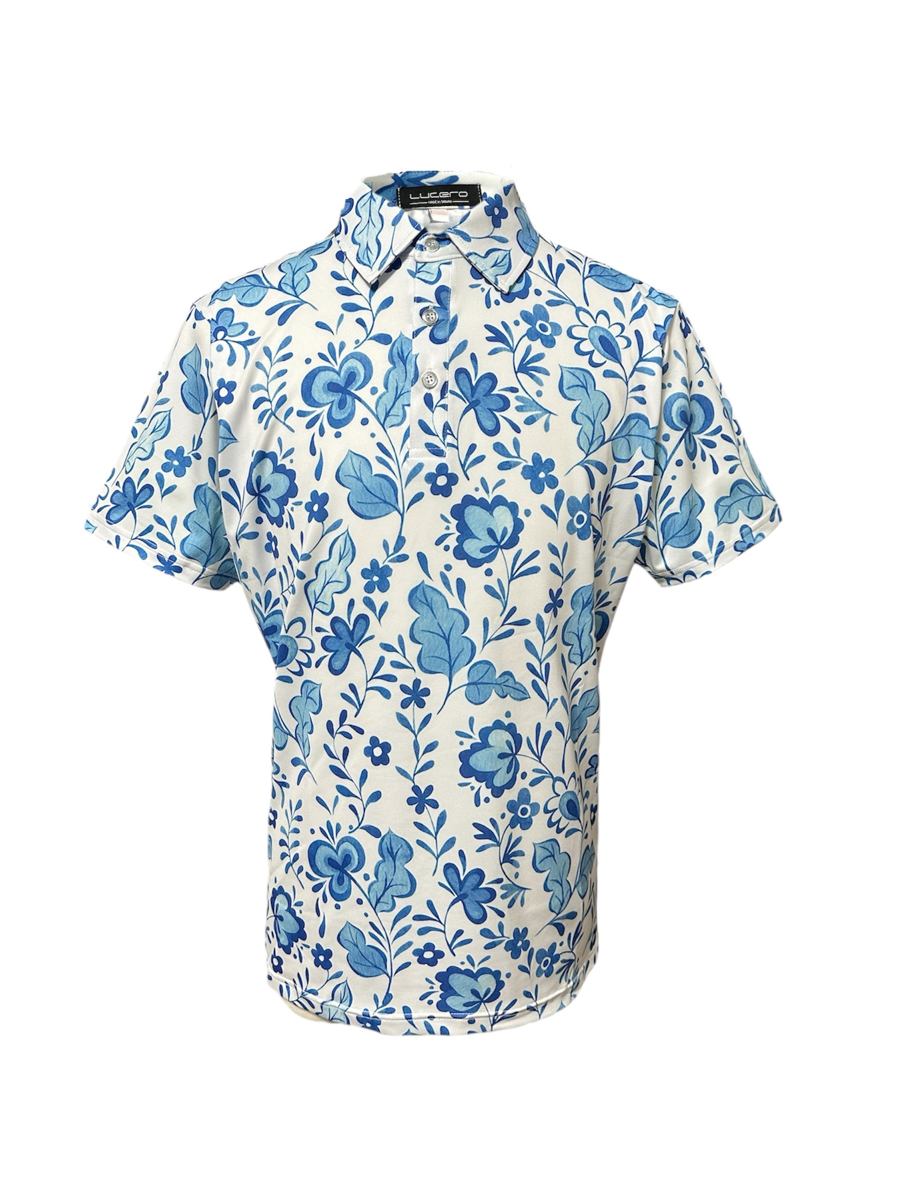 情侶款｜螢火蟲系列 水墨花園印花 短袖POLO衫-男