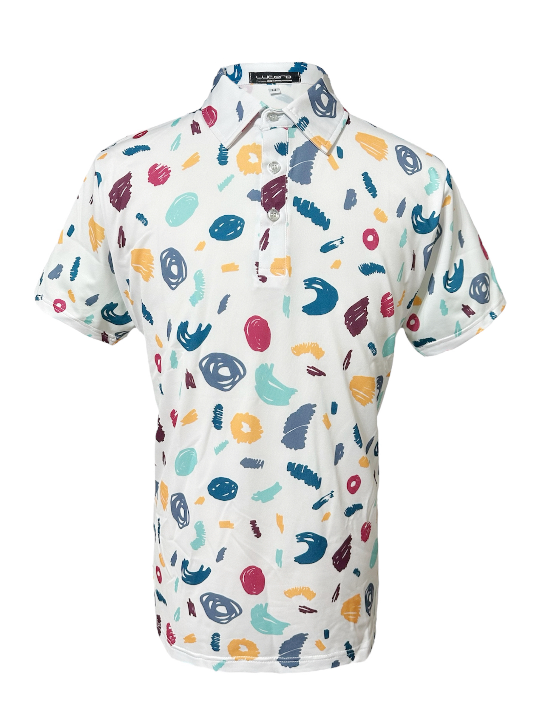 情侶款｜螢火蟲系列 塗鴉彩繪印花 短袖POLO衫-男