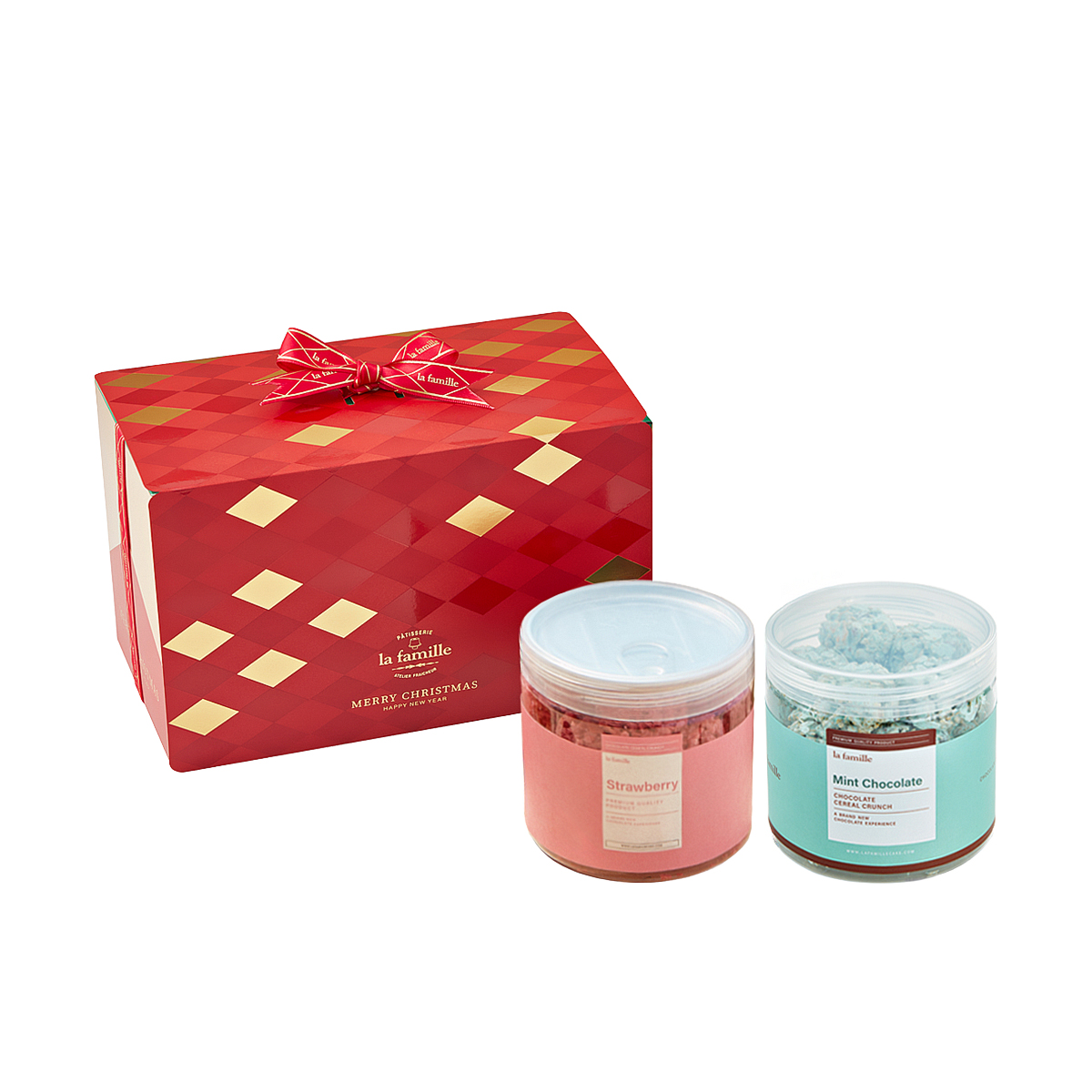 Christmas Chocolate Cereal Crunches Gift Box 聖誕朱古力脆脆禮盒 (兩罐禮盒裝)