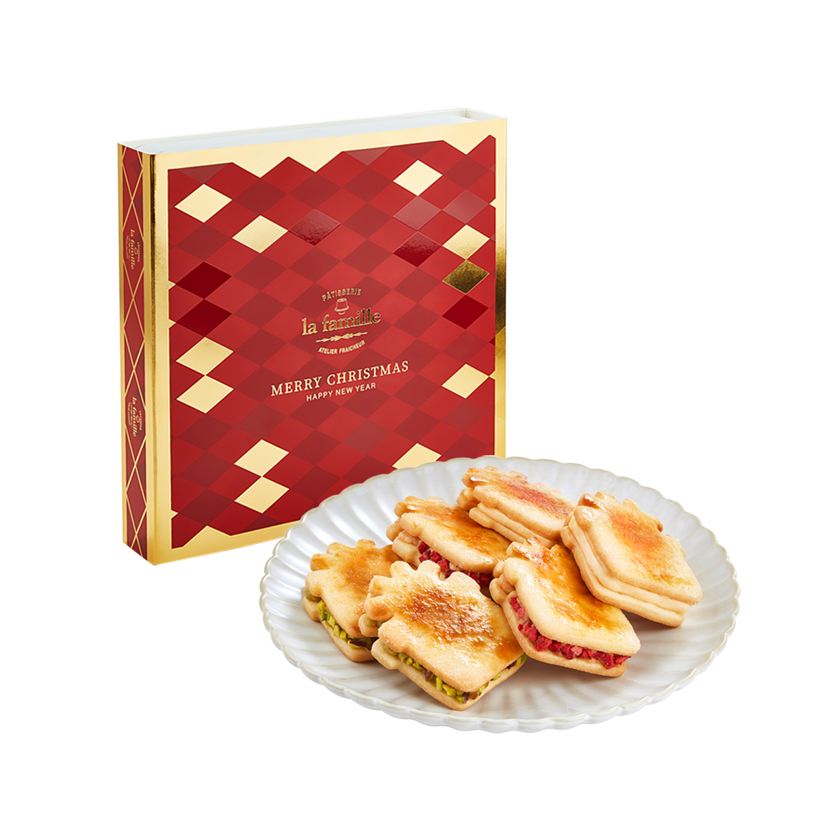 Christmas Caramel Butter Sand Cookie Gift Box 聖誕焦糖忌廉夾心曲奇禮盒