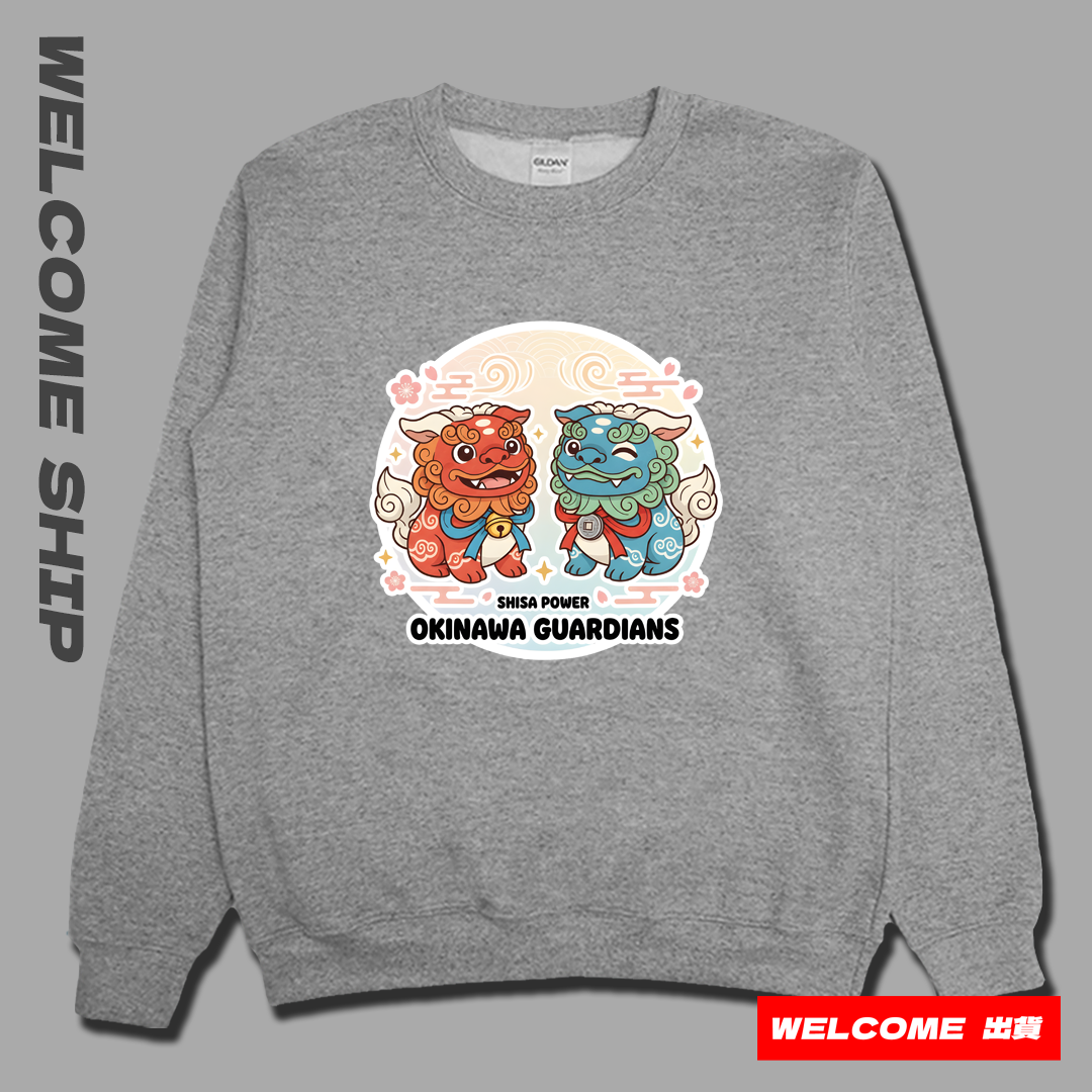 (大學T)沖繩獅 Welcome出貨