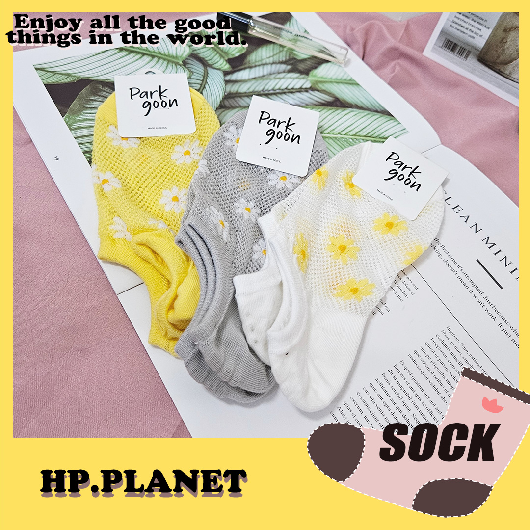 正韓 小雛菊透氣網船型襪 正韓 小雛菊透氣網船型襪