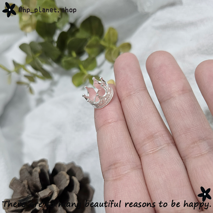 925純銀女王皇冠耳骨夾