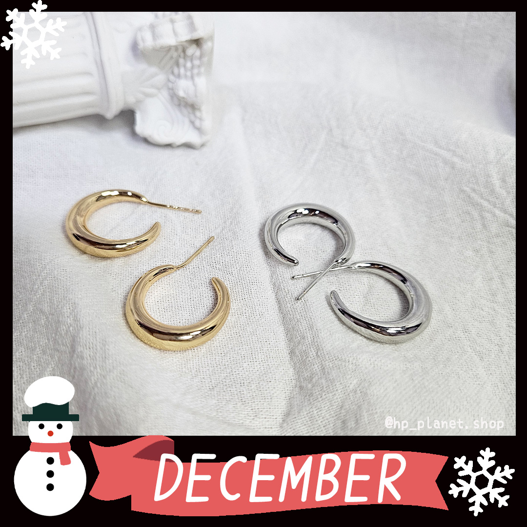 輕奢亮面925銀圓形耳環 輕奢亮面925銀圓形耳環