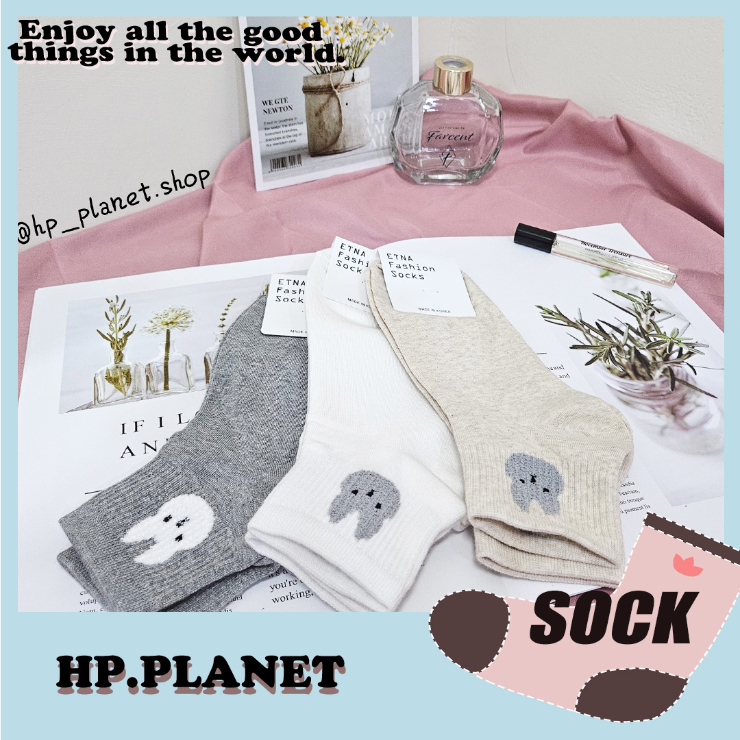 正韓 暖係茸感兔兔縮口短筒襪 正韓 暖係茸感兔兔縮口短筒襪