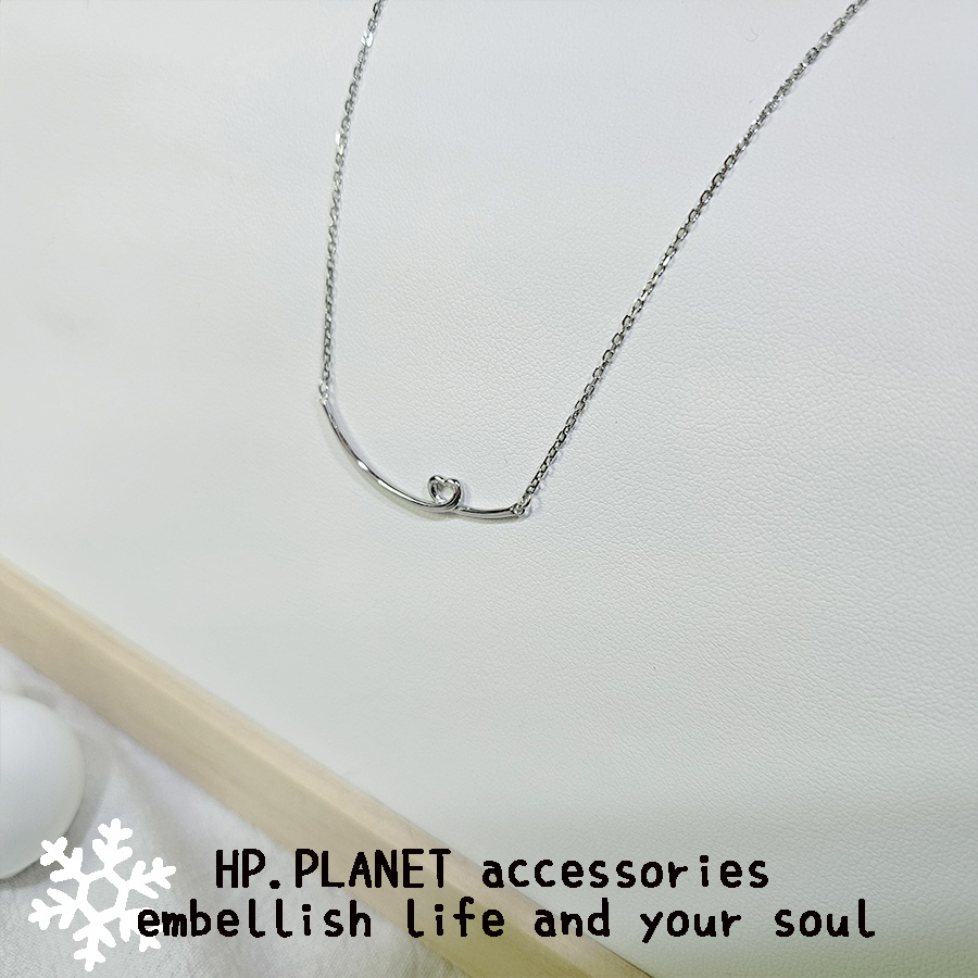 可調式滾珠微笑愛心925純銀鎖骨鏈