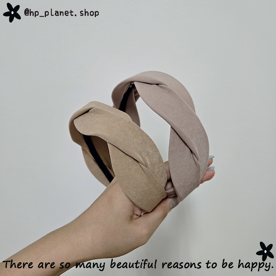 大麻花韓妞麂皮絨髪箍