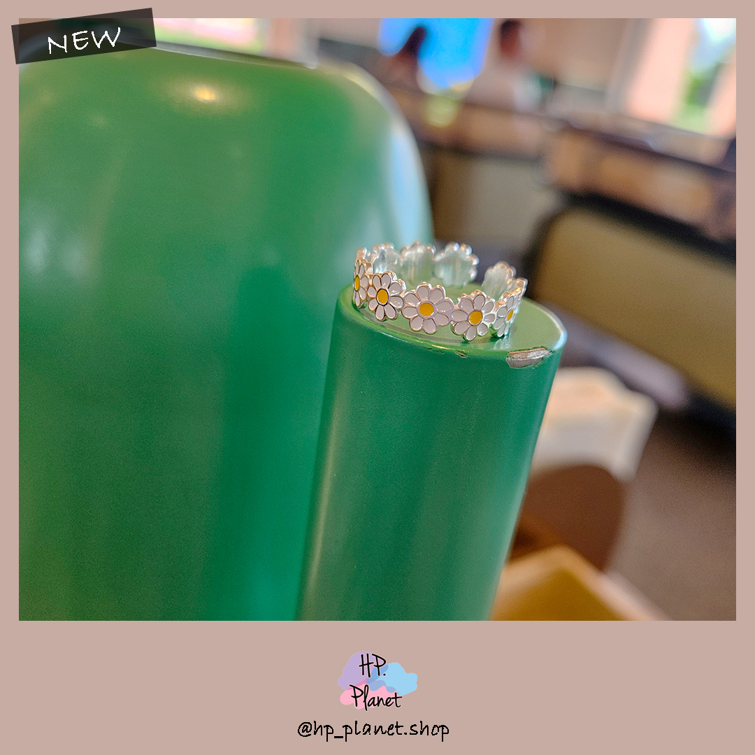 滿圈滴油小雛菊925純銀可調戒指