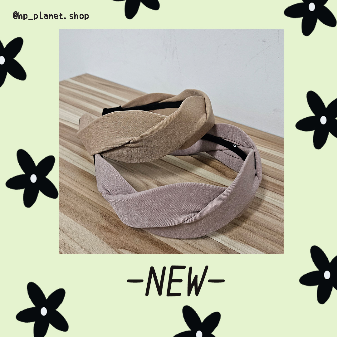 大麻花韓妞麂皮絨髪箍