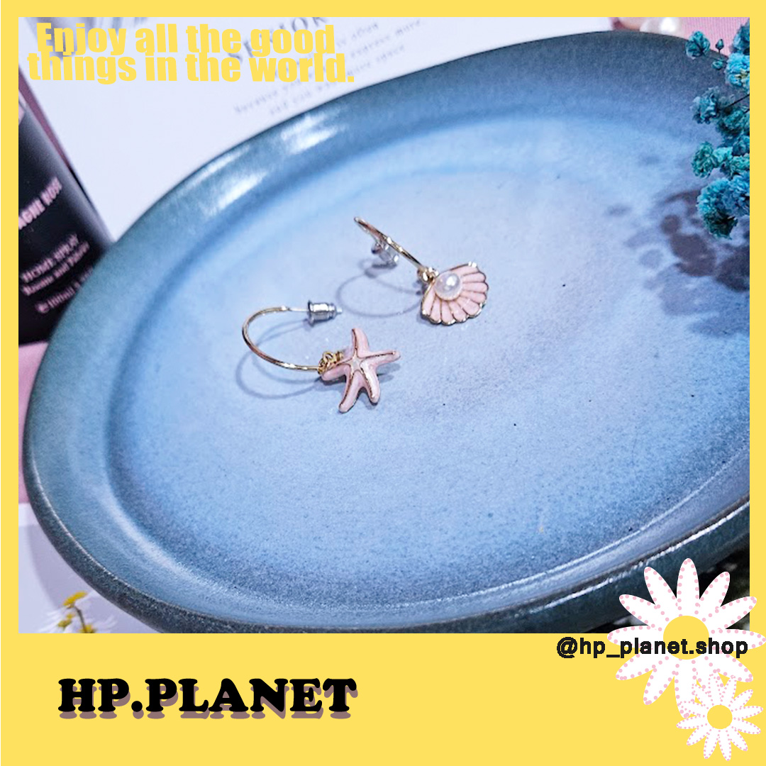 粉色海洋耳飾 粉色海洋耳飾