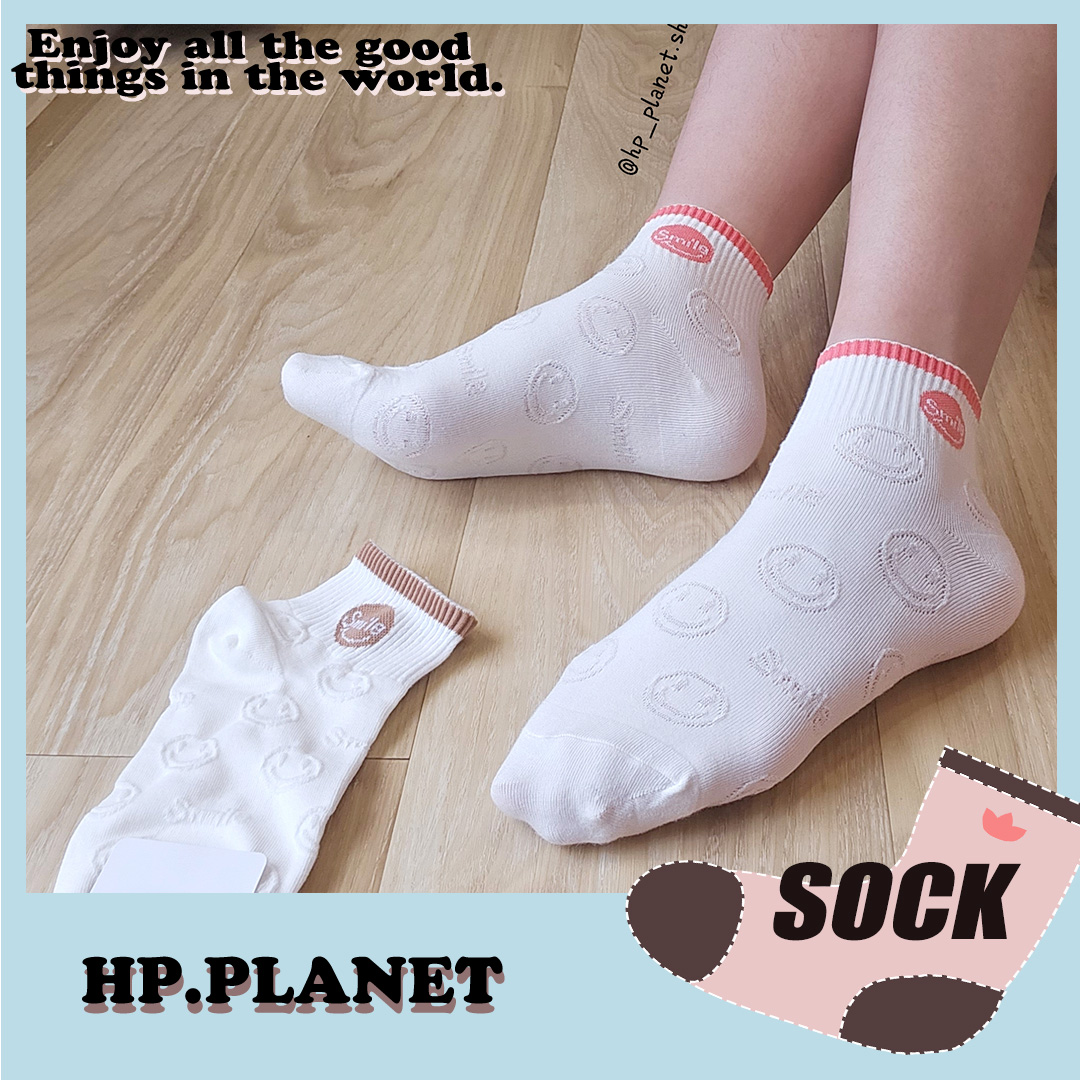 正韓 Smile立體笑臉短筒襪 正韓 Smile立體笑臉短筒襪