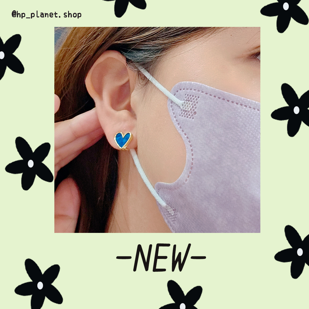 無耳洞福音!金邊克萊因藍愛心耳夾 (H闆自留) 無耳洞福音!金邊克萊因藍愛心耳夾 (H闆自留)