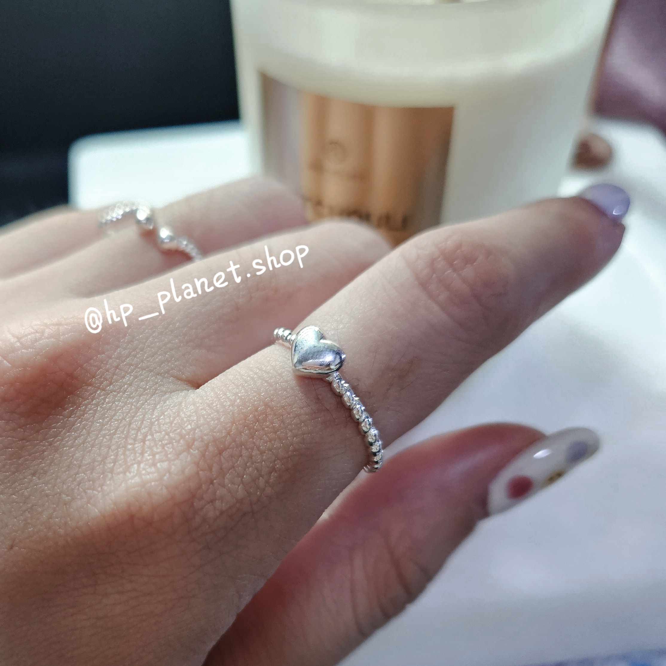 正韓 愛心扭轉可調925純銀戒指