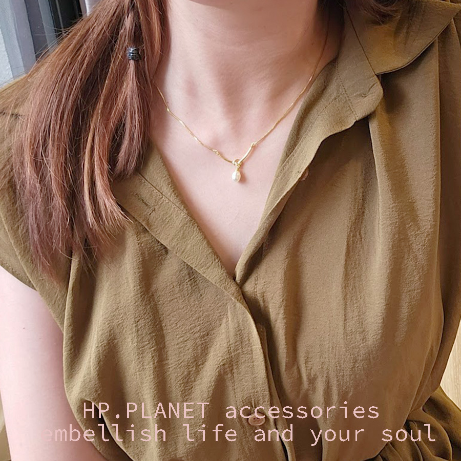 精緻質感小珍珠925純銀繩結項鍊