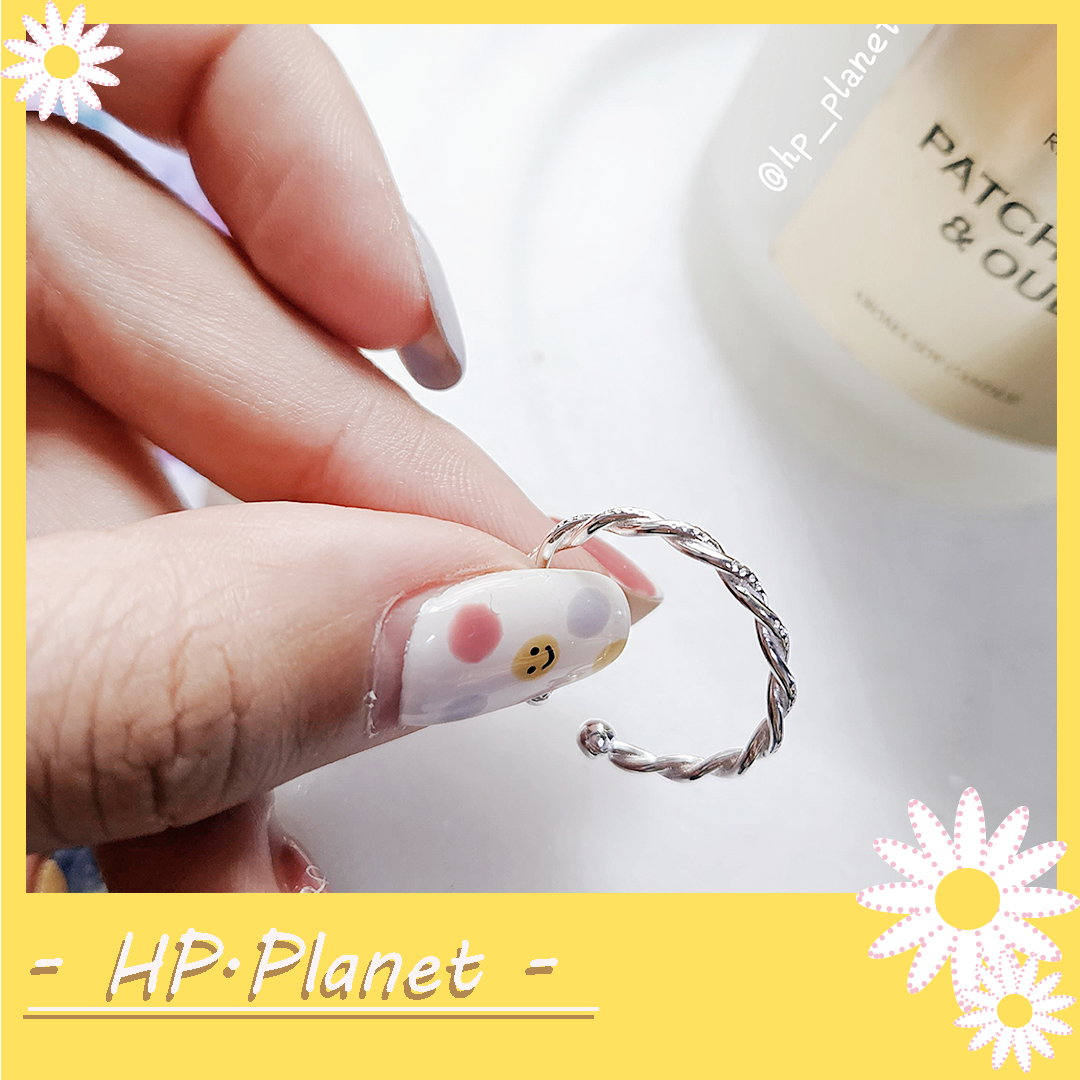 正韓 清新扭轉可調925銀細戒