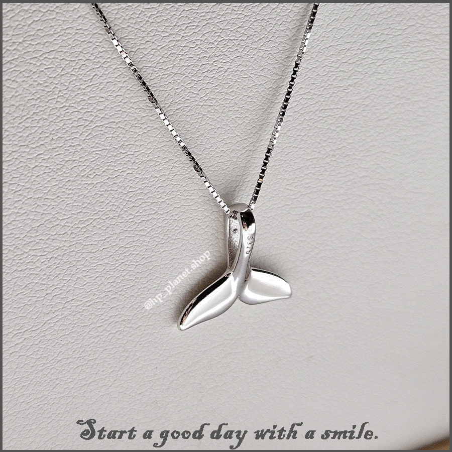 超推薦!唯美魚尾925純銀雙層項鏈