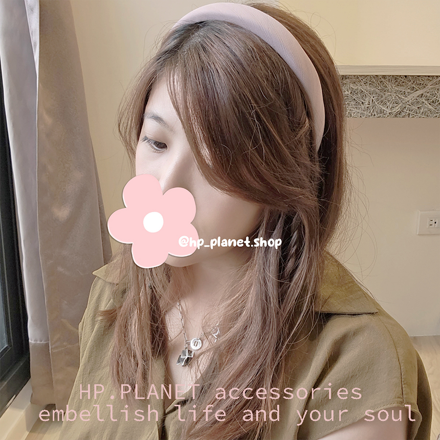 韓國 軟布斜紋髮箍