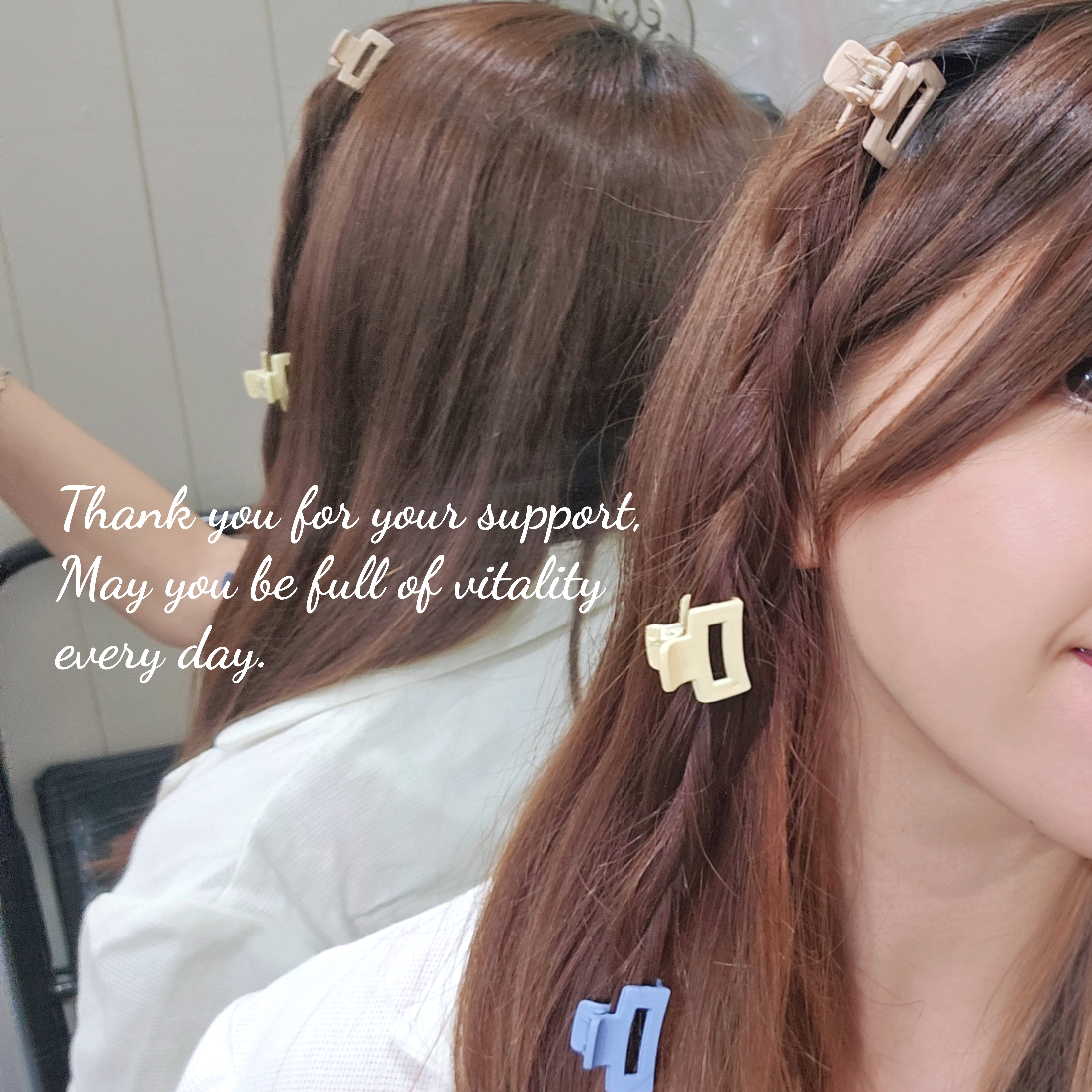 磨砂感方形小抓夾-2入