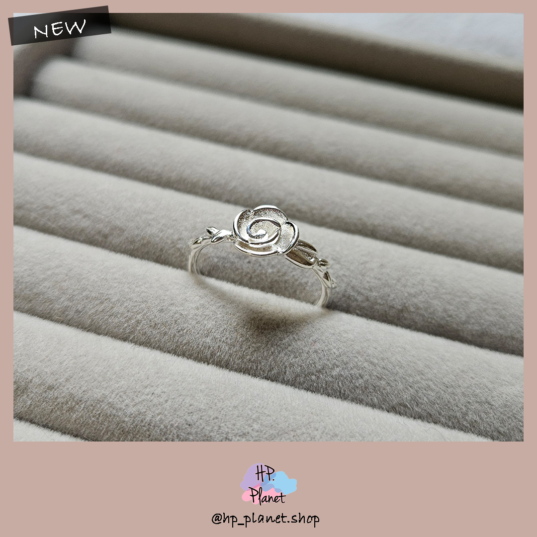 氣質肌理玫瑰可調式925純銀戒指 氣質肌理玫瑰可調式925純銀戒指