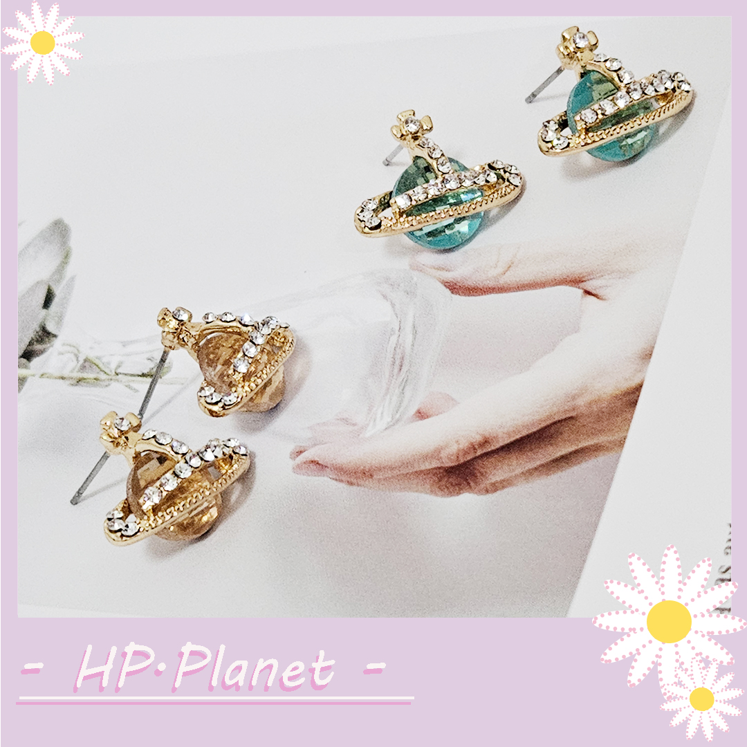 輕奢水晶星球耳針 輕奢水晶星球耳針