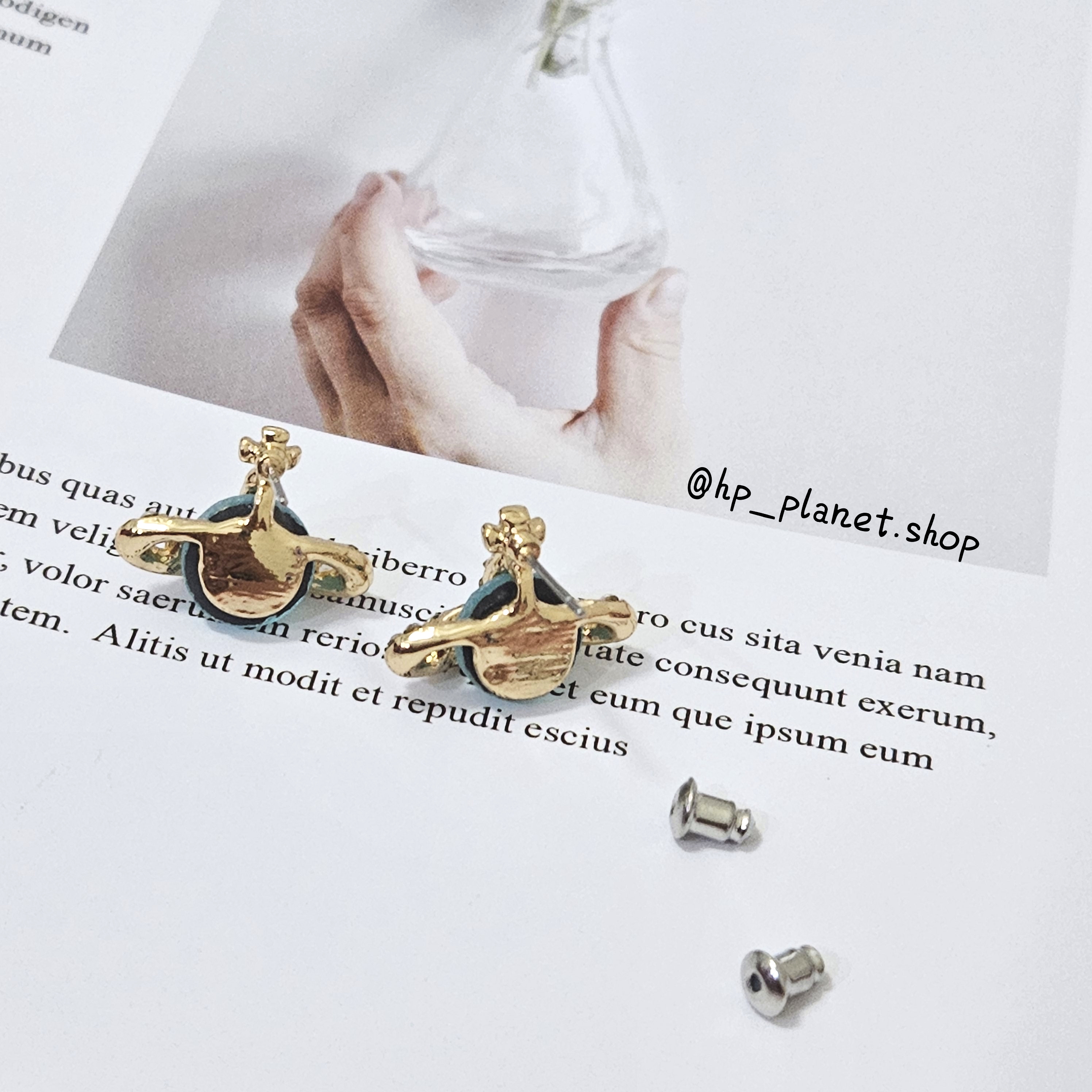 輕奢水晶星球耳針