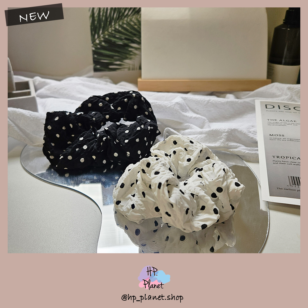 小波點質感髪圈