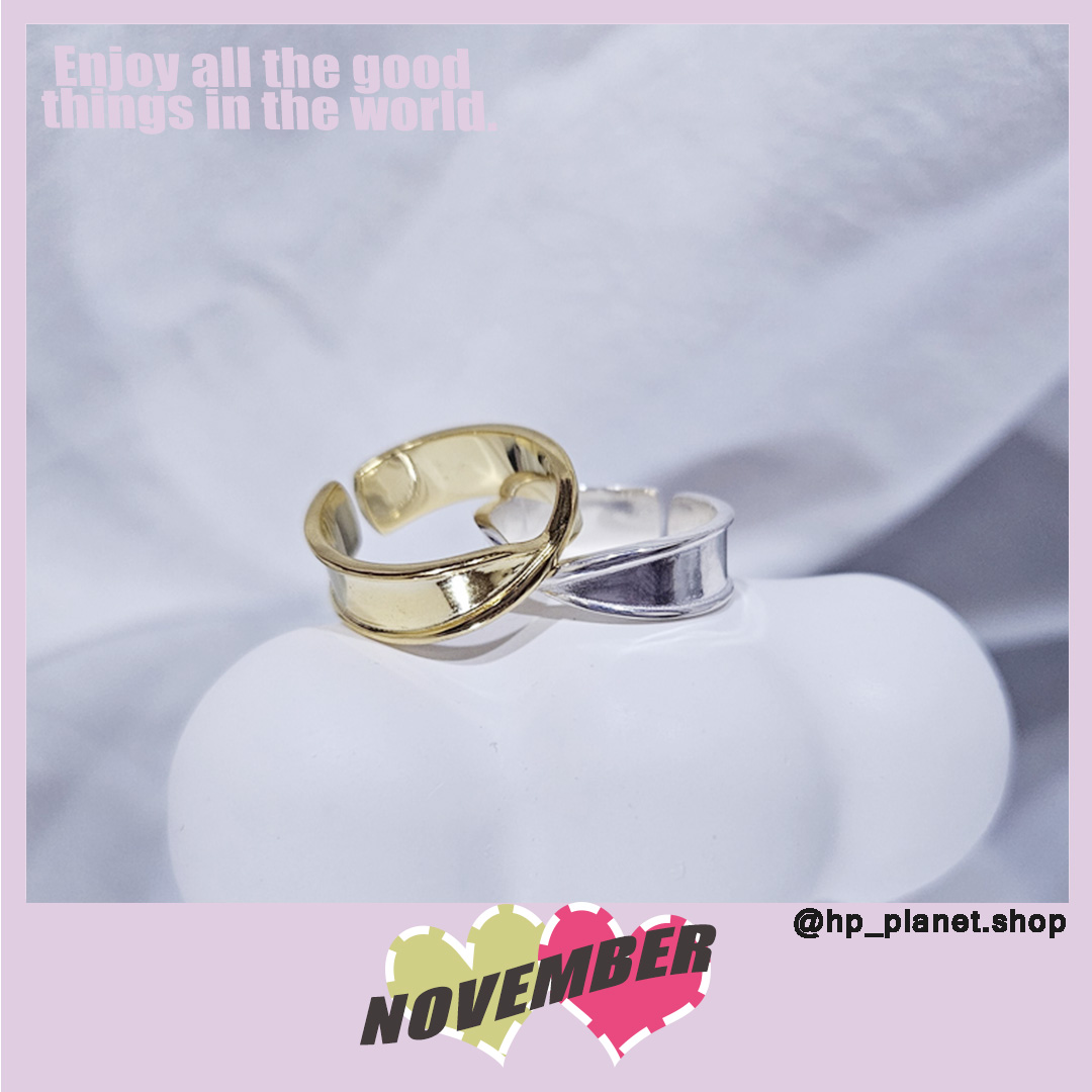 寬版交叉扭結925戒指