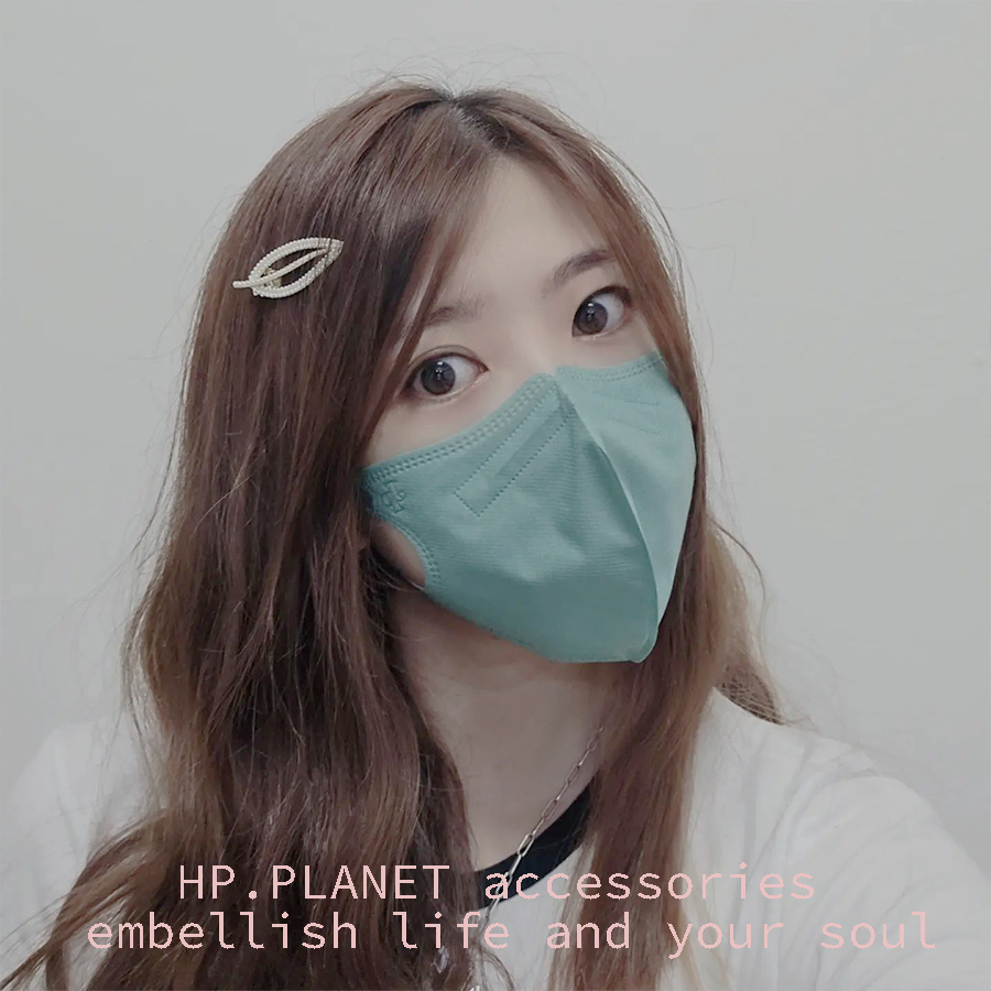 韓國 氣質小珍珠葉子髮夾