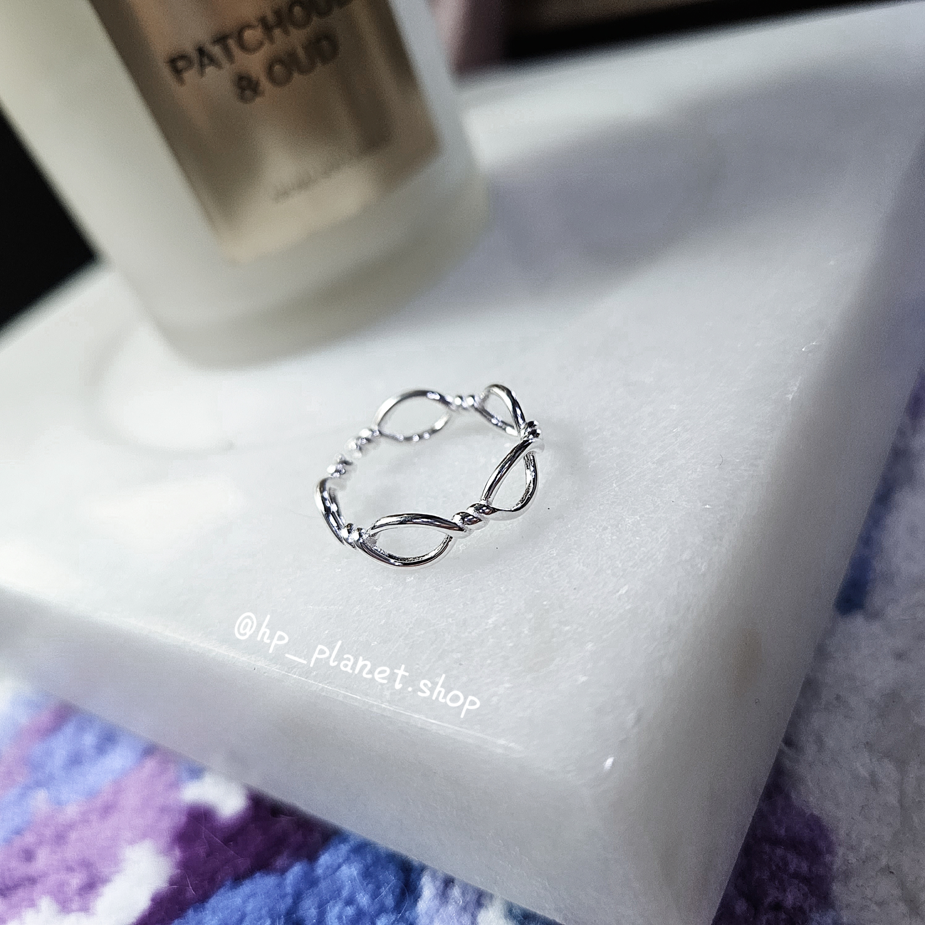 正韓 無限扭結可調925純銀戒指