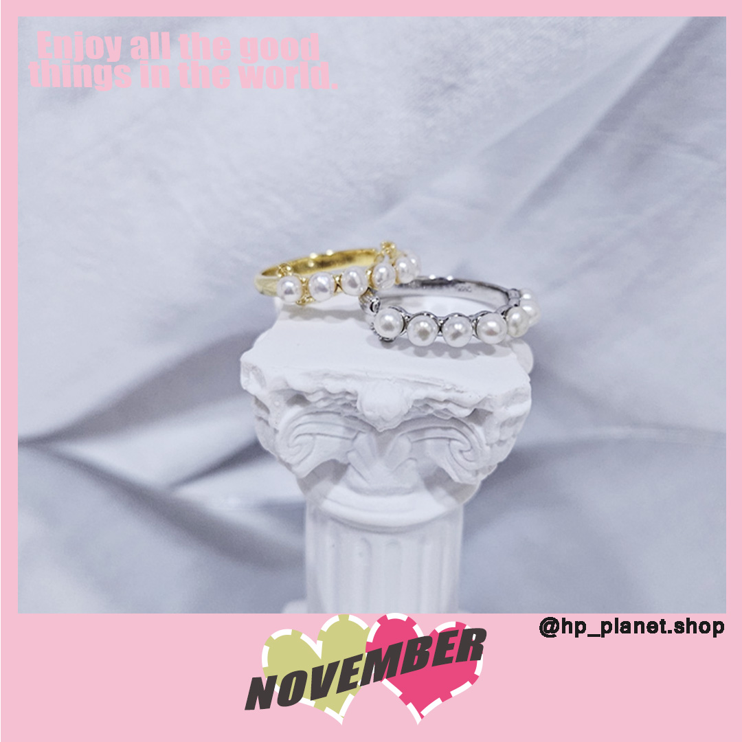 小眾輕奢珍珠垂墜鍊925純銀戒指