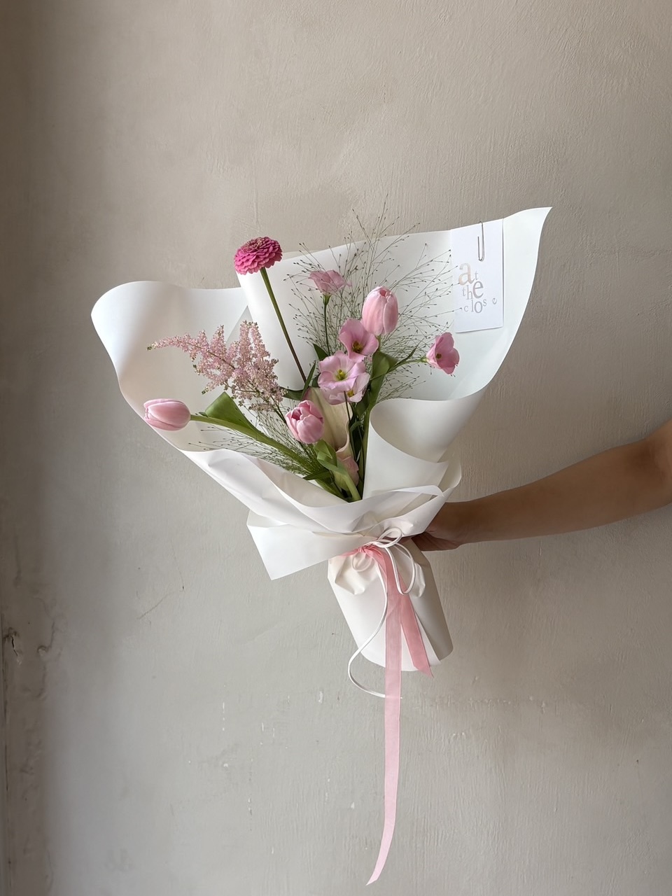 粉色系混合花束2