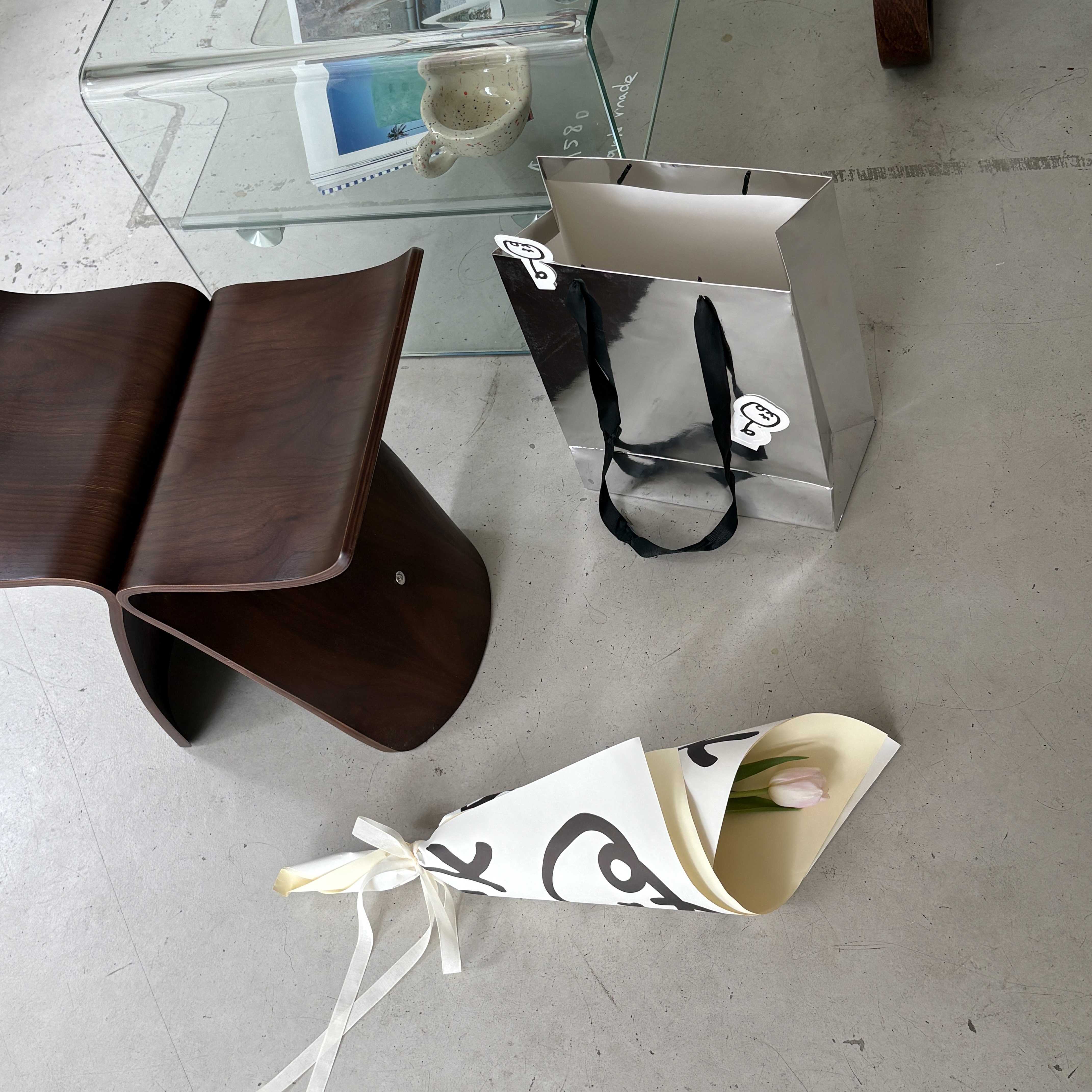 Pink Tulip Bouquet (White)2