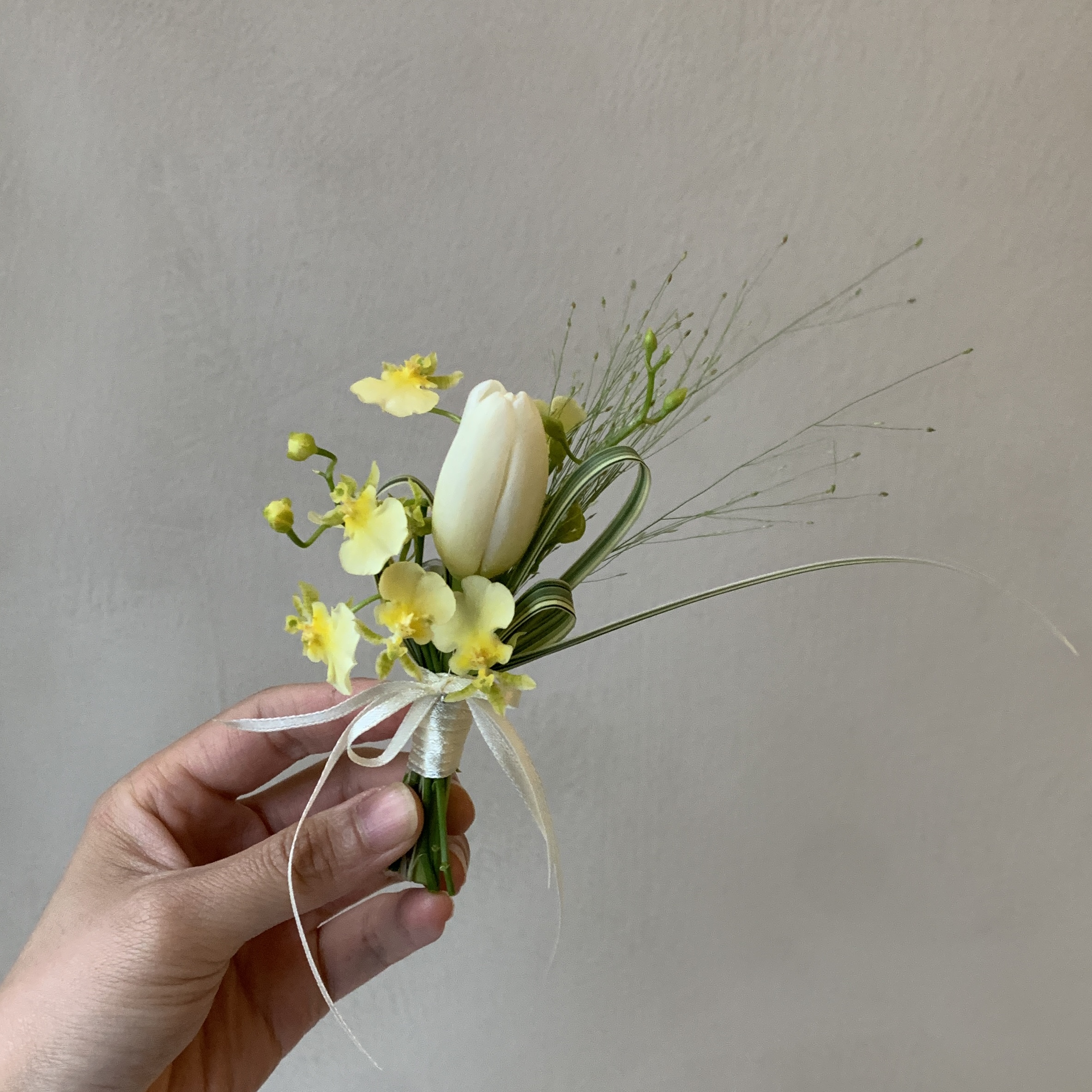 胸花 - 黃白色系