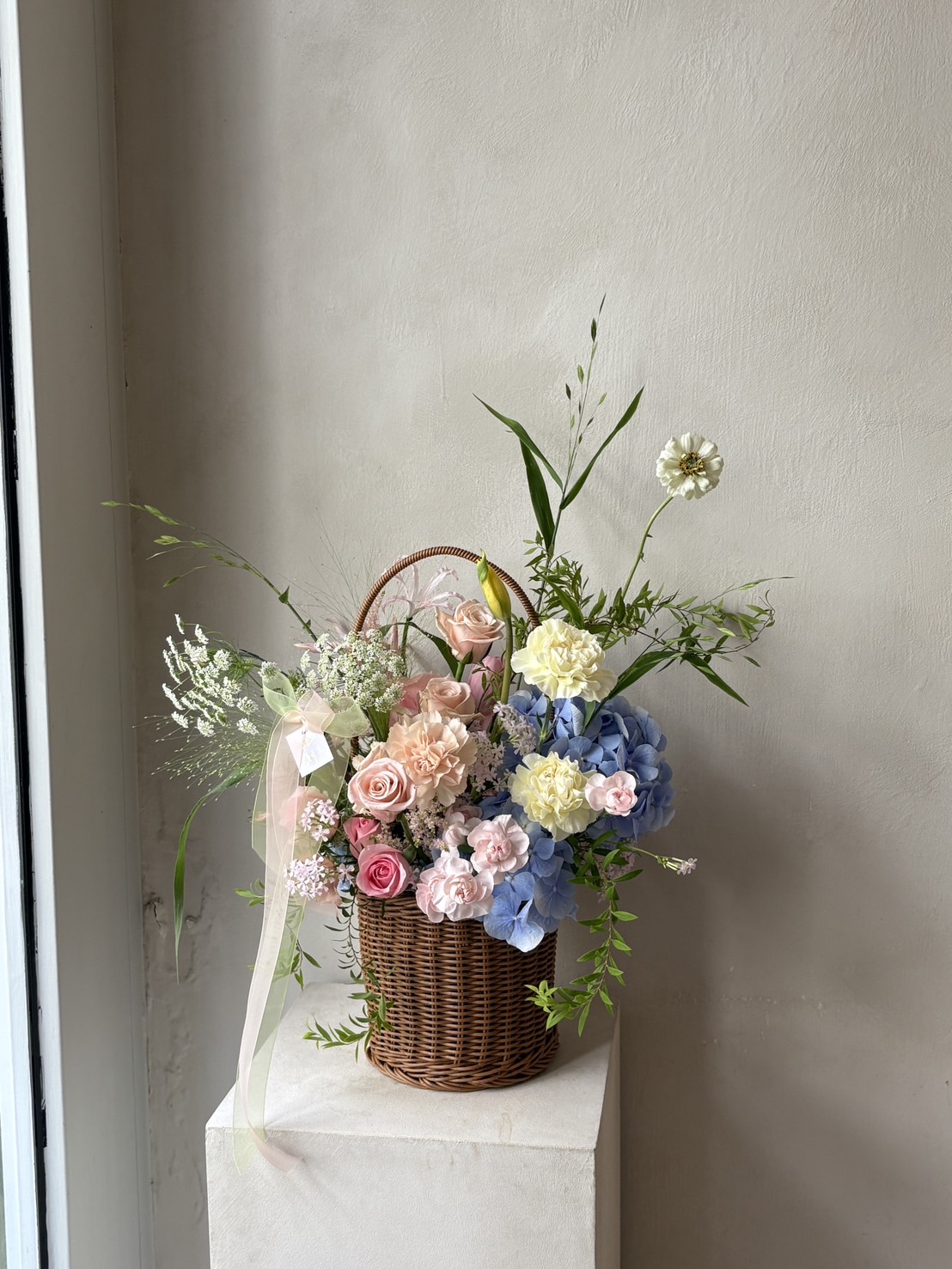 此刻圓直筒花籃 - 繽紛色系6