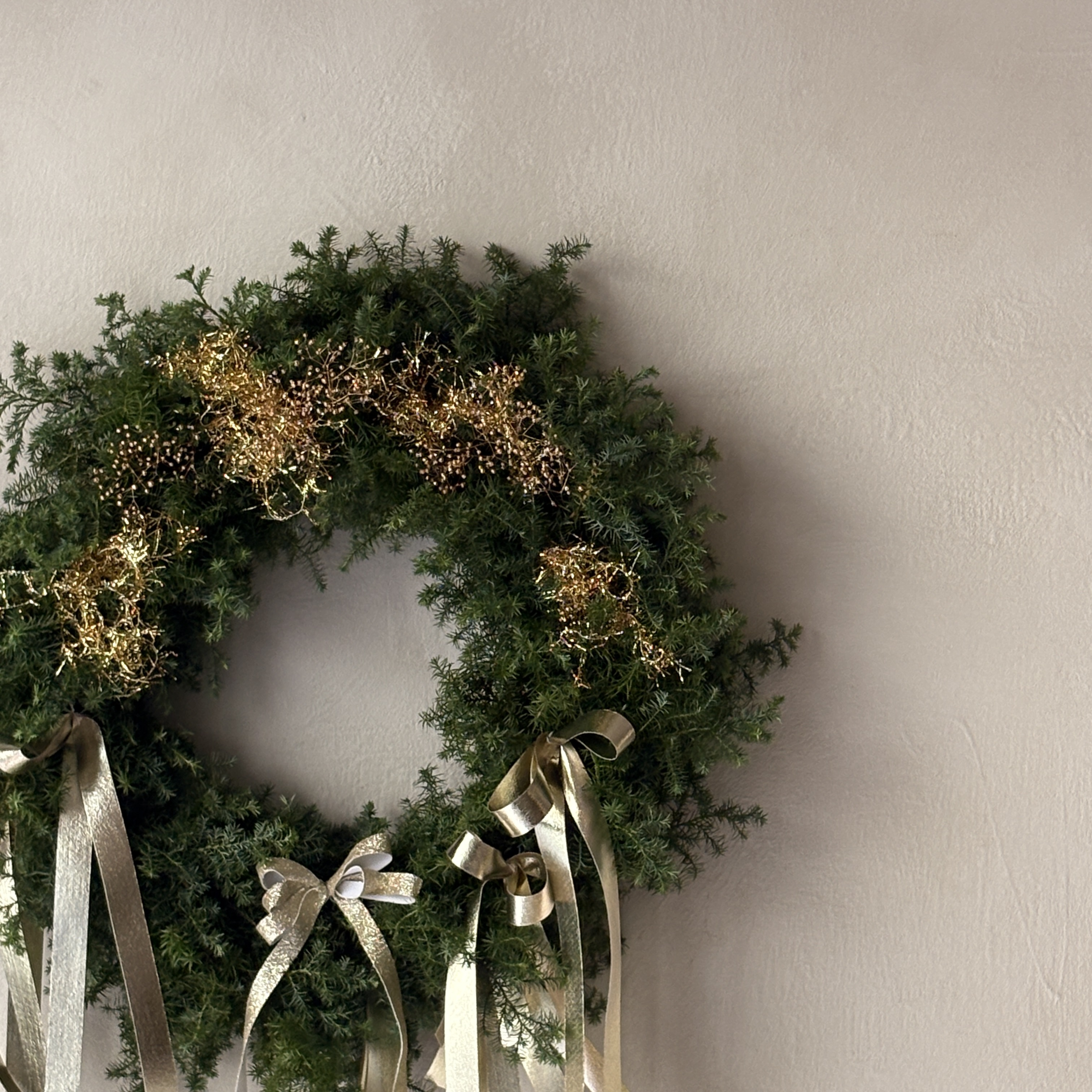 Gold Christmas Wreath 金色聖誕花圈