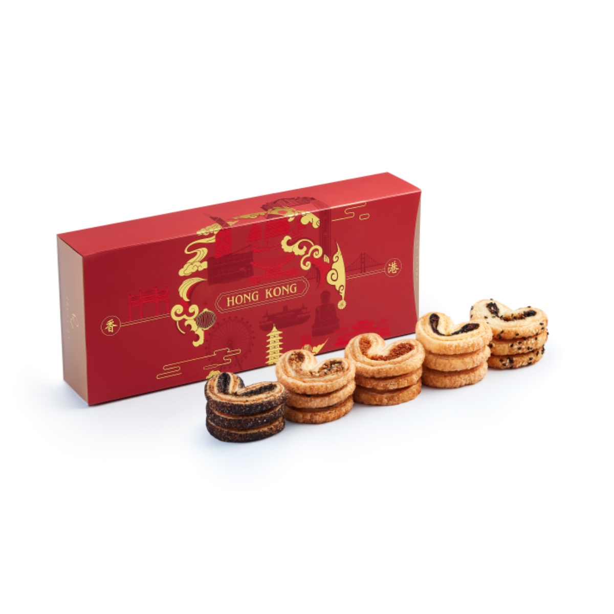 香港特色蝴蝶酥禮盒 (15件裝) Hong Kong-Style Assorted Palmiers Gift Box (15pcs ...