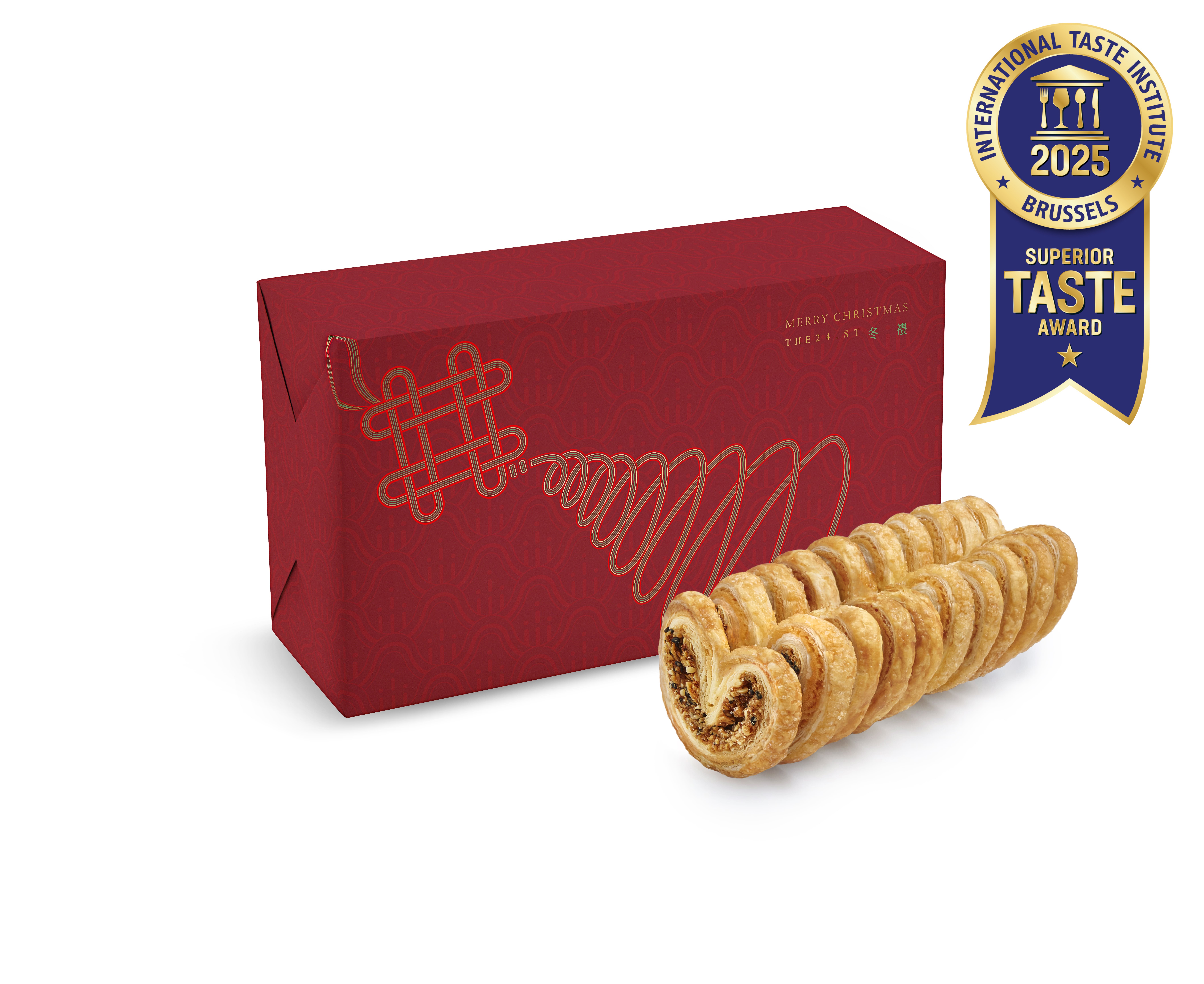 聖誕限定·經典糖不甩蝴蝶酥禮盒 (10件裝) Christmas Edition - Glutinous Rice Balls with Peanuts Palmiers Gift Box (10pcs)