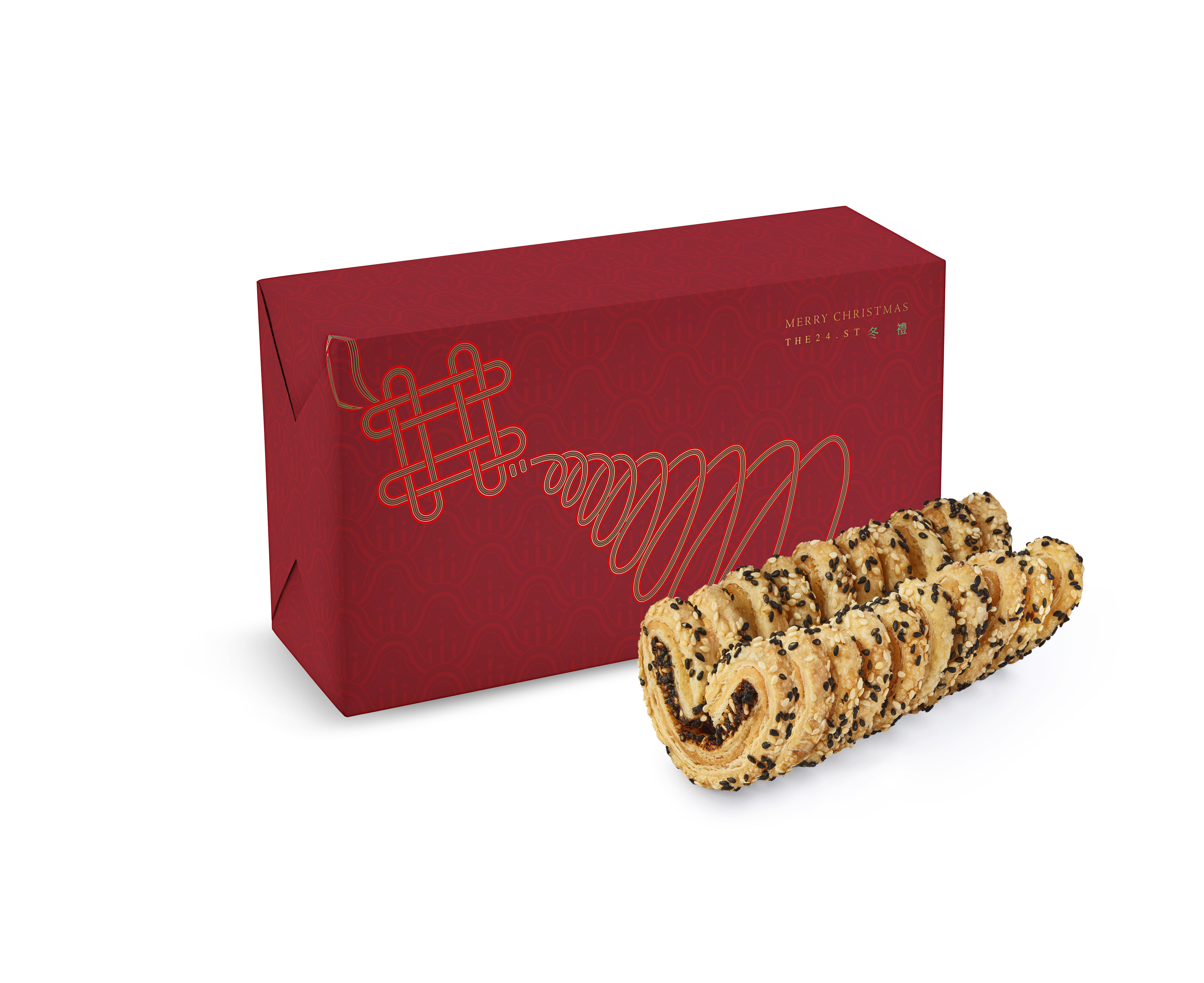 聖誕限定·黑白芝麻味噌蝴蝶酥禮盒 (10件裝) Christmas Edition - Sesame & Miso Palmiers Gift Box (10pcs)